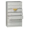 Outlet Mobile 7 cassetti bianco, 62x105x 34 cm Cassettiere
