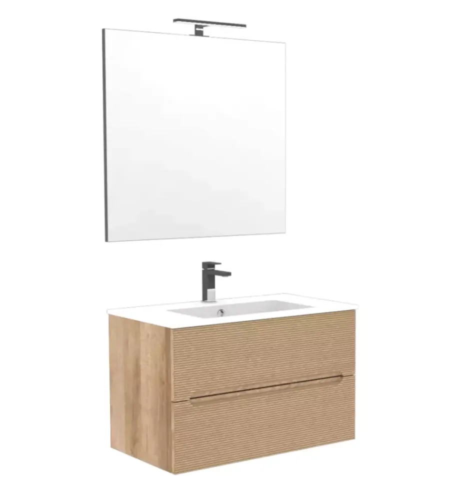 Mobili Bagno-Decor Bagno Mobile bagno "canaletto" rovere, 80 cm