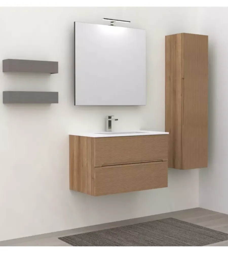 Mobili Bagno-Decor Bagno Mobile bagno "canaletto" rovere, 80 cm