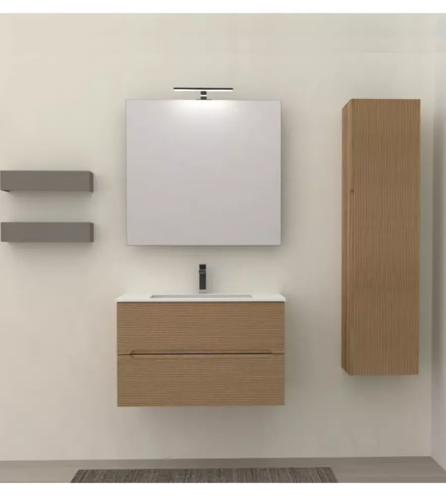 Mobili Bagno-Decor Bagno Mobile bagno "canaletto" rovere, 80 cm