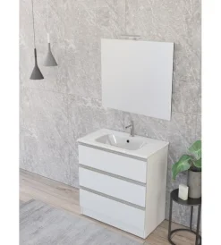 Decor Bagno Mobili Bagno|Mobile bagno "canova" bianco opaco, 80 cm