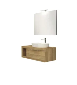 Decor Bagno Mobili Bagno|Mobile bagno "tiziano" colore rovere, 110 cm