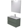 New Mobile bagno "leonardo" verde, 80 cm Mobili Bagno