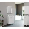 Mobili Bagno|Mobile bagno "moon" bianco lucido, 65x45x158 cm