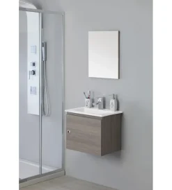 Mobili Bagno|Mobile bagno "petit" rovere scuro, 50x36x42 cm