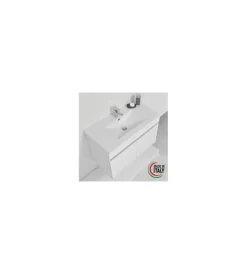 Mobili Bagno|Mobile bagno sospeso "fabula" con 2 ante bianco laccato, 90x47x57 cm