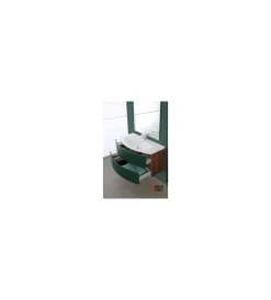Mobili Bagno- Mobile bagno sospeso "maiori" verde bottiglia, 91,5x51x50 cm