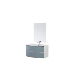 Best Mobile bagno sospeso "minori" ad onda azzurro, 91x51,5x50 cm Mobili Bagno