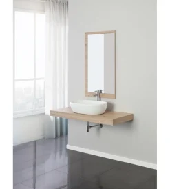 Sale Mobile bagno sospeso "shelf" finitura rovere, 120x50x8 cm Mobili Bagno