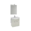 Clearance Mobile bagno sospeso "zaffiro" rovere bianco, 53,5x30x65 cm Mobili Bagno