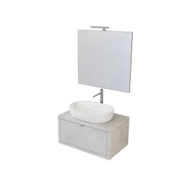 Mobili Bagno-Decor Bagno Mobile bagno "tintoretto" grigio, 80 cm