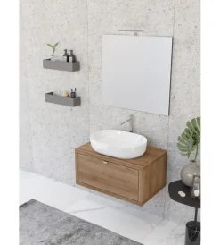 Decor Bagno Mobili Bagno|Mobile bagno "tintoretto" rovere, 80 cm
