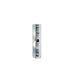 Sarmog Mobili Multiuso|Mobile colonna 1 anta con specchio bianco, 43x29x190 cm