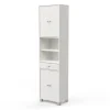 Mobile colonna "bikini" con cassetto e ante bianco 50,5x196x33 cm Mobiletti Multiuso