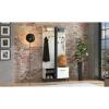 New Mobile da ingresso "cordova" bianco e nero, 90x33x191 cm Mobili Da Ingresso
