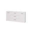 Credenze E Buffet-BellaHome Mobile "girona" 2 ante e 3 cassetti bianco opaco, 158x33x80,5 cm