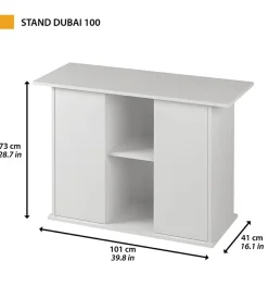 Acquariologia-Ferplast Mobile in legno per acquario - stand bubai 100 nero, 101 x 41 x h 73 cm -