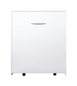 Letti E Comodini|Mobile letto estraibile a scomparsa con rete e materasso 80x190 cm
