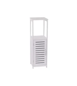 Mobiletti Multiuso|Mobile multiuso bianco con anta e ripiano, 30x30x96 cm