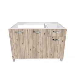Cucina- Mobile sottolavello 3 ante e cassetto "soft", 120 cm