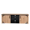 Discount Mobile tv "bilbao" quercia e vetro, 169x40x57,5 cm Pareti Soggiorno E Porta Tv
