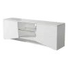 Pareti Soggiorno E Porta Tv-BellaHome Mobile tv "malaga" bianco, 168,5x39,5x57 cm