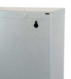 Raccolta Differenziata|Mobileco 3 secchi 18 litri acciaio grigio, 34x25x136 cm
