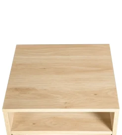 Credenze E Buffet-BellaHome Mobiletto multifunzionale con porta battente in rattan, 40x39x71 cm