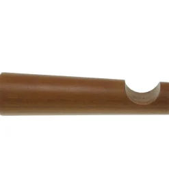 Tessile D'Arredo- Monoblocco cm 15 per bastone ø28mm con viti e tasselli - colore teak.
