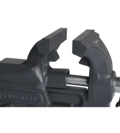 Officina E Garage|Morsa da banco girevole fami "work tech" in acciaio nero ganascia 100 mm apertura 125 mm