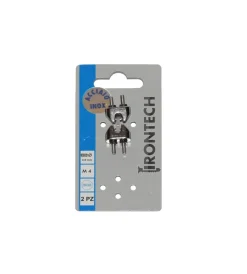 Sistemi Di Fissaggio- Morsetto per funi ø 3 mm. in acciaio inox a4 - aisi 316 - 2 pz.