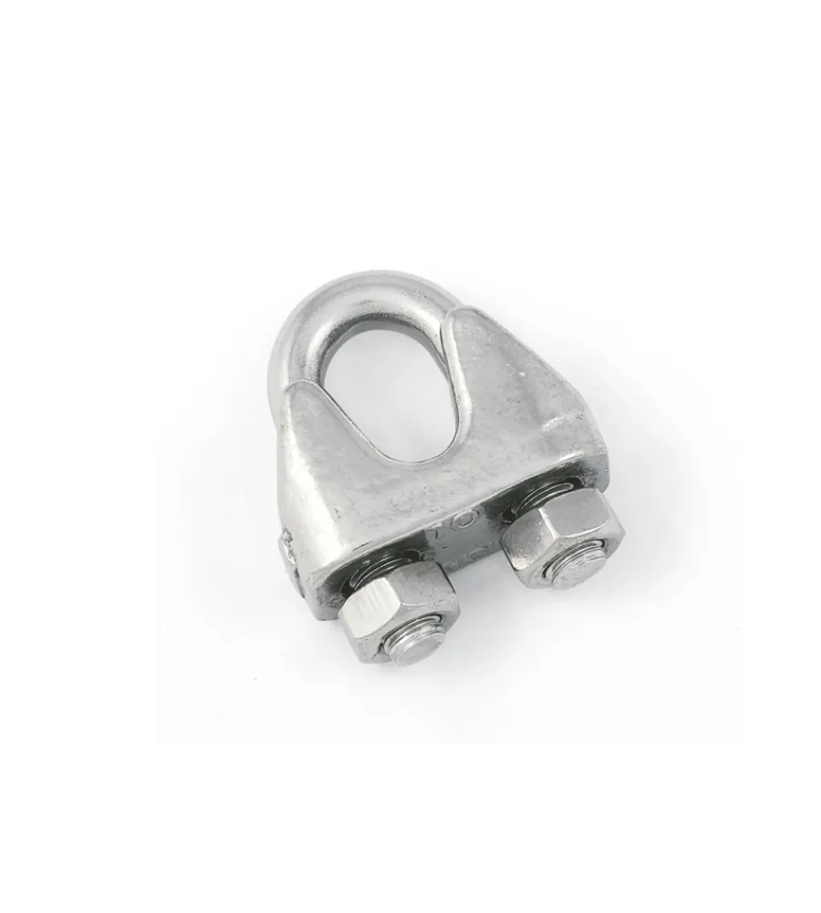 Sistemi Di Fissaggio- Morsetto per funi ø 5 mm. in acciaio zincato 2 pz.