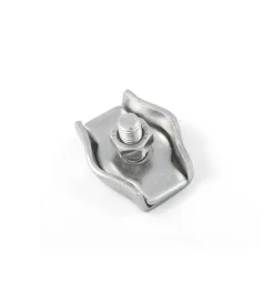 New Morsetto simplex per funi ø 5 mm. in acciaio inox a4 - aisi 316 - 4 pz. Sistemi Di Fissaggio