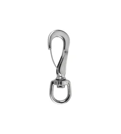 Moschettone a scatto con anello girevole 90 mm. Sistemi Di Fissaggio