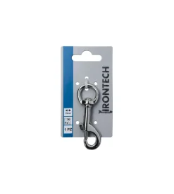 Sistemi Di Fissaggio|Moschettone con anello girevole 78 mm.