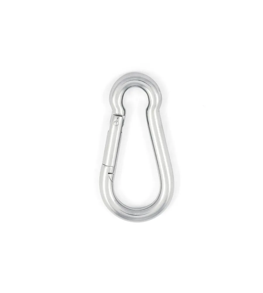 Moschettone pompiere ø 4 x 40 mm. in acciaio inox a4 - aisi 316 Sistemi Di Fissaggio