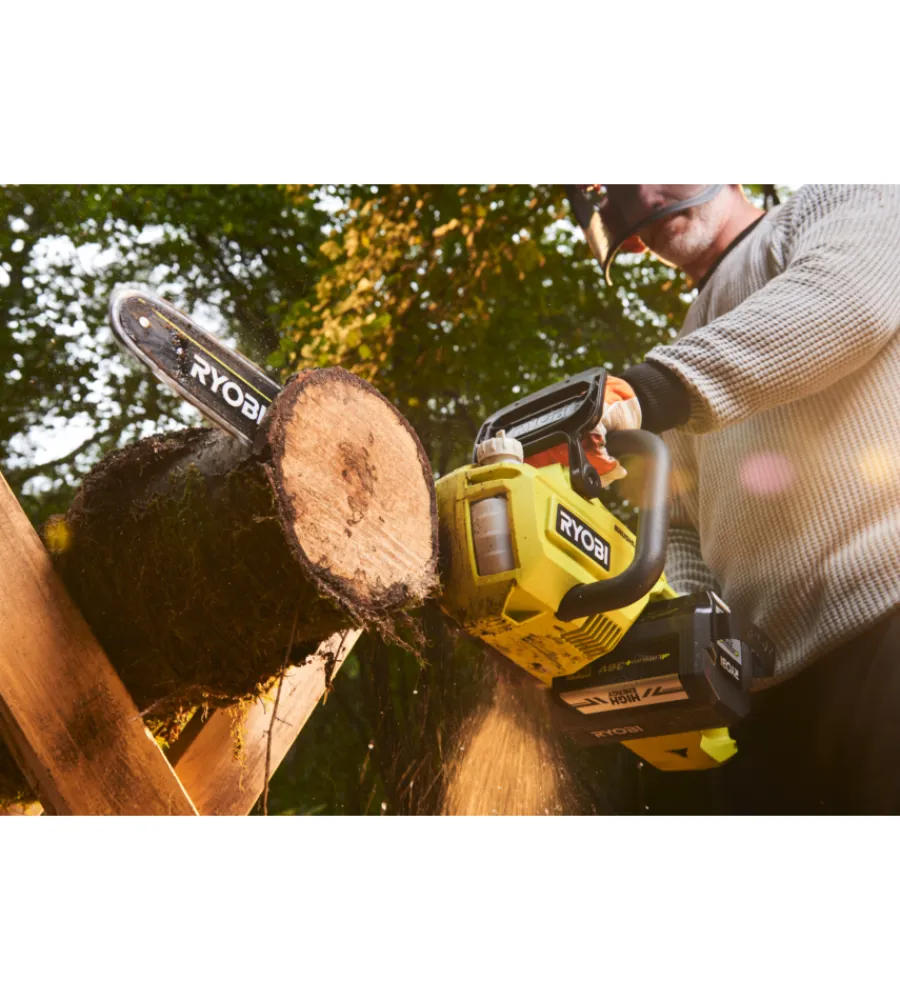 Motoseghe Ed Elettroseghe-Ryobi Motosega a batteria "ry36csx35a-0" barra oregon 35 cm 36v batteria 5ah inclusa