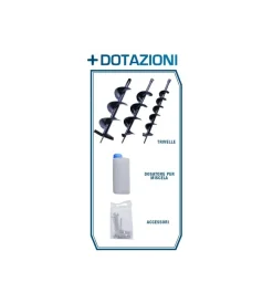 Discount Mototrivella a scoppio 3 trivelle 2t 52 cc - cod. 35180 Trivelle