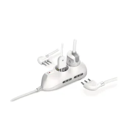 Sale Multipresa 6 pr. 2p+t 10/16a con cavo bianco - . Multiprese Ed Adattatori