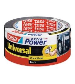 Hot Nastro adesivo "extra power" colore nero, 25 mt x 50 mm Nastri Vari