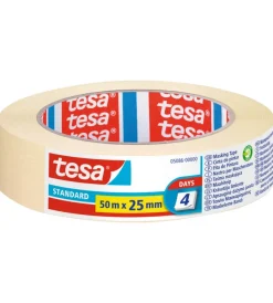 Nastri Mascheratura-Tesa Nastro carta adesivo per mascheratura standard, 25 mm x 50mt -