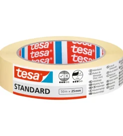 Nastri Mascheratura-Tesa Nastro carta adesivo per mascheratura standard, 25 mm x 50mt -