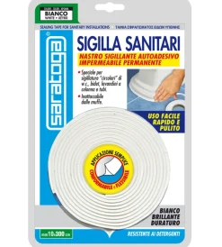 Saratoga Siliconi E Sigillanti|Nastro sigillante autoadesivo per sanitari.