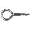 Sistemi Di Fissaggio|Occhioli inox per legno 3,8x25x12 mm. - 6 pz.