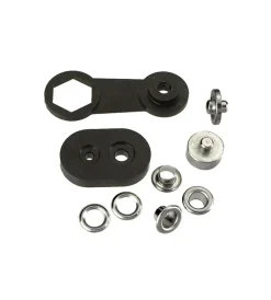 Sistemi Di Fissaggio|Occhioli ottone nichelato 11,5 mm. - ottone nichelato - 15 pz.