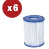 Sale Offerta 6 pezzi filtro a cartuccia i per pompe da 1.249 lt/ora - cod. 58093 Piscine