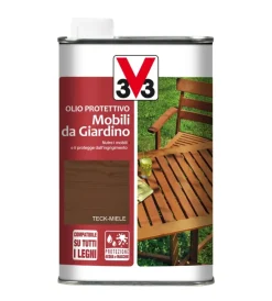 Oli E Detergenti Legno-V33 Olio protettivo mobili da giardino, colore miele - 1 litro