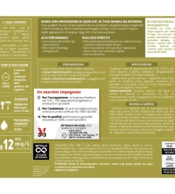 Discount Olio protettivo per mobili da giardino incolore, 1 lt Oli E Detergenti Legno