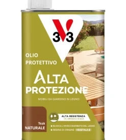 V33 Oli E Detergenti Legno|Olio protettivo per mobili da giardino teak, 500 ml