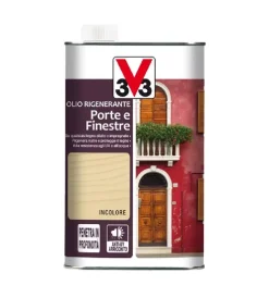 Olio rigenerante porte e finestre, incolore - 0,5 litri Impregnanti Legno